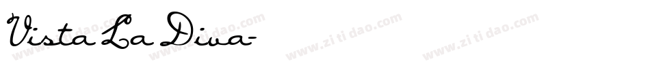 Vista La Diva字体转换